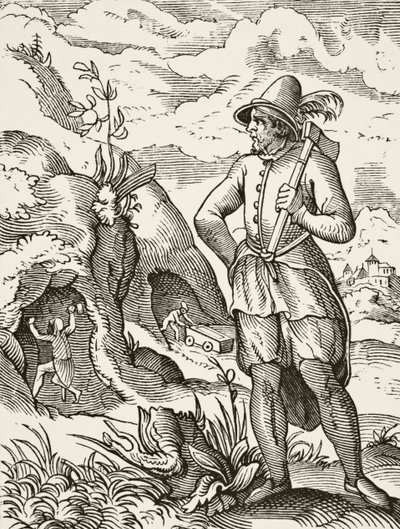 A Miner in the 16th Century, from 